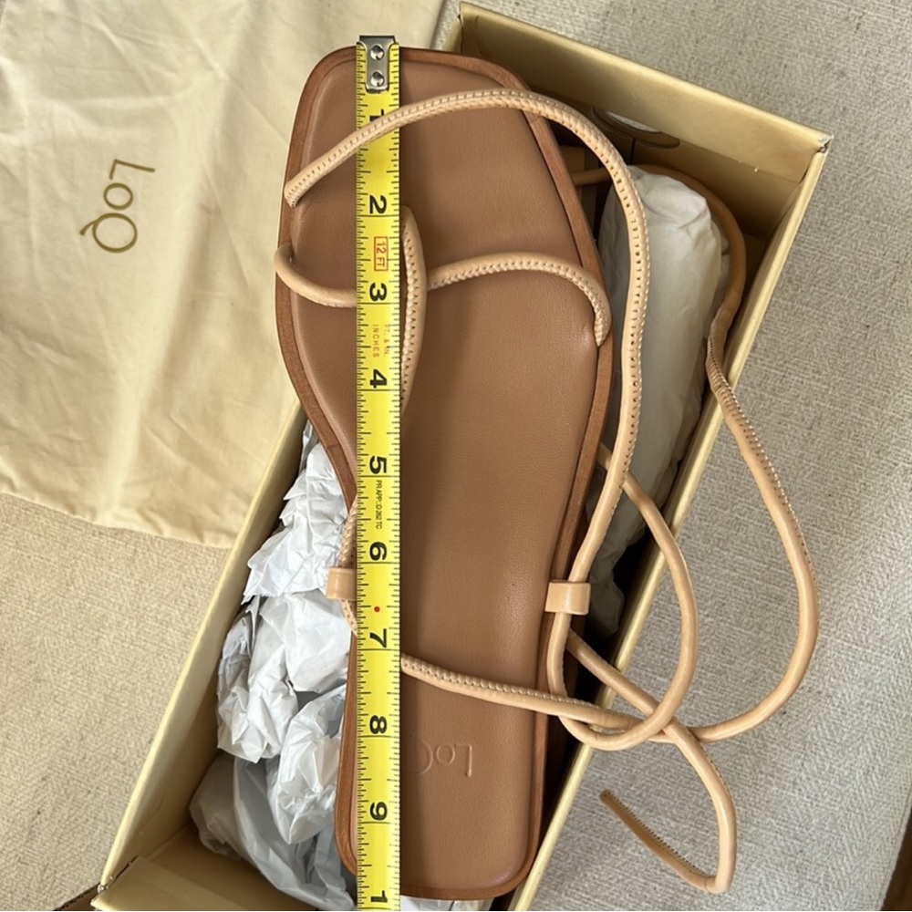 LoQ Ara Dune Leather Lace Up Strap Sandals - Picture 5 of 7